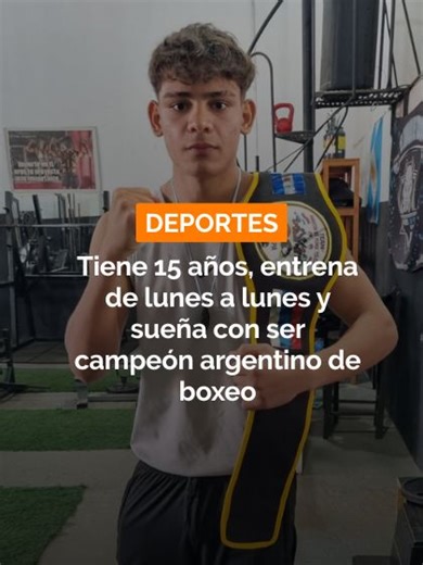 🥊 “El boxeo es una pasión que llevo adentro”. Con apenas 15 años, Damián “La Bestia” Khun ya empieza a hacerse un lugar dentro del boxeo amateur misionero. El joven de Garupá combina el estudio con entrenamientos de lunes a lunes y sueña con llegar lejos arriba del ring. 💪 “Yo sueño con llegar al profesional. Mi meta es ser campeón argentino y campeón sudamericano”, contó durante la entrevista, donde también relató el esfuerzo diario que implica sostener su carrera deportiva mientras continúa 