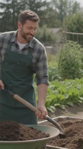 Cow manure VS Mushroom compost #gardening #compost