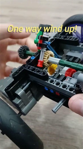Genius Lego Wind Up Mechanism! #lego #windup #innovation #shorts
