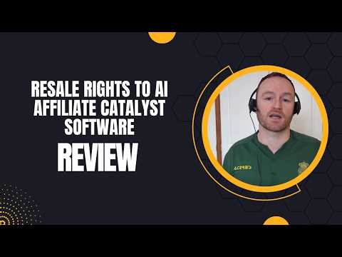 Resale Rights to AIAffiliateCatalyst software Review + 4 Bonuses To Make It Work FASTER!