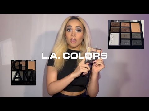 L.A. Colors Cool Glam Color Block eyeshadow tutorial 