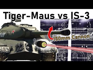 150mm TIGER-MAUS vs IS-3 | German Super Tank vs IS-3 | Armour Penetration Simulation