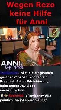 Wegen Rezo hatten Leute Angst Anni zu helfen😱 #annitheduck #rezo