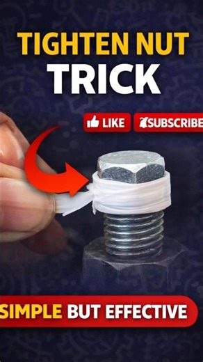 This Simple Trick Tightens Any Nut 🔧#shortsfeed #trendingshorts #ytshorts
