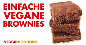 Einfache vegane Brownies