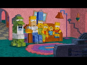 Game mashup MINECRAFT starring SIMPSONS ♫ 3D animated ☺ FunVideoTV - Style ;-))