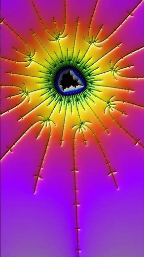 Infinite Zoom into the Beautiful Fractal ✨🌀 #Fractal #Mandelbrot #Zoom