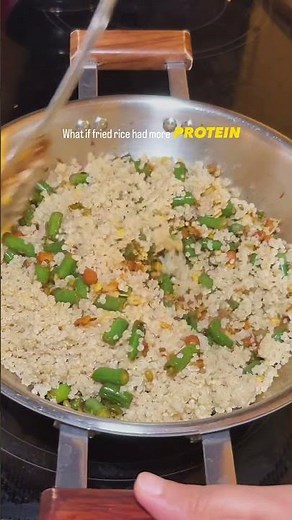 High Protein Quinoa Rice Sprout Fried Rice 🌱🍚 #QuinoaFriedRice #FriedRice