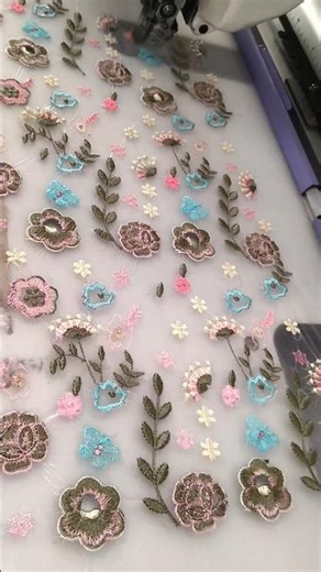 Embroidery in net #shortvideo #shortsfeed #shorts