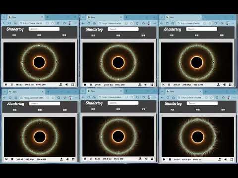 240 FPS Black Hole: Distortion without Ray Marching