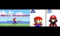 Mix of 2 videos from youtube : Mario Simulator R64 vs remastered64