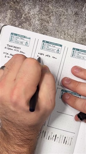 Mark • Bullet Journal and Stationery Addict | Ready for the week. I was in a stamping mood so I grabbed my @eric_smallthings block stamp and @sankakeru_official endless letter stamps... | Instagram