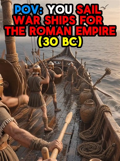 POV: You sail war ships for the Roman Empire (30 BC) #POVHistory #AncientRome #CinematicPOV #HistoryTok #RomanEmpire