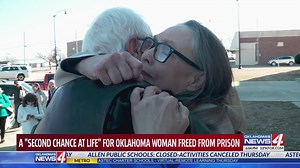 A "second chance at life" for Oklahoma woman freed from prison