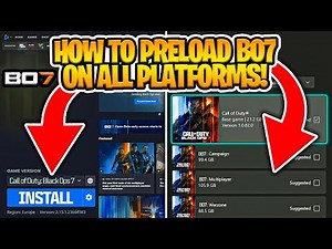 How To PRELOAD BO7 on PC, XBOX and PS!