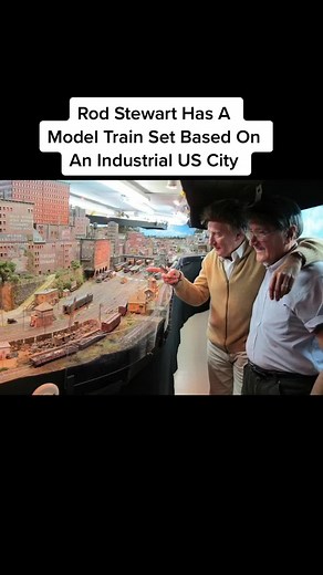 Rod Stewart Has A Model Train Set That Took Him And Two Friends Twenty Six Years To Build #rodstewart #modeltrains #modelrailway #trains