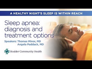 Sleep apnea: Diagnosis and treatment options - Free online health lecture Sept 25