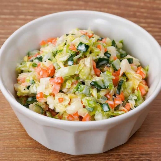 野菜がたっぷり♪ 春キャベツのコールスローのレシピ動画・作り方 | デリッシュキッチン