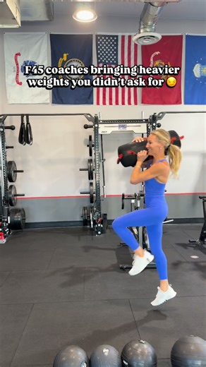 @f45_chinohills_training on Instagram: "Me: “This weight is fine” F45 Coaches: 😏 #f45training #f45coach #coachlife #gymfunny #gymfun"