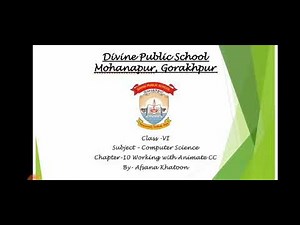 CLASS VI Computer Science Chapter- 10 Working with Animate CC.