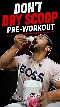 Never Dry Scoop Your Pre-Workout! Here's Why ⚠️