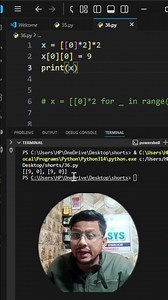 Python Interview Shock 😱 | List Memory Trap | 90% Wrong Answer #coding #programming#interview