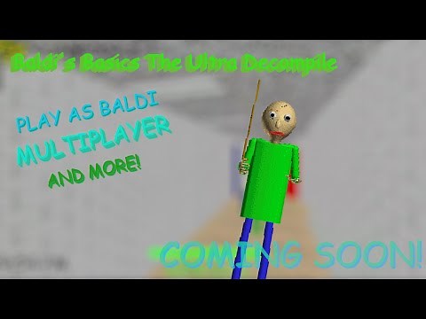 Baldi's Basics TUD [Multiplayer Mode] - Gameplay