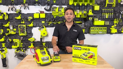 RYOBI ONE+ 18V Cordless 1600A Jump Starter with LED Work Light (Tool Only) P7101A