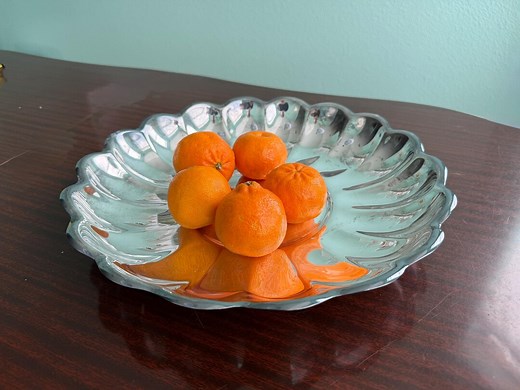 Vintage Reed and Barton Holiday Pattern Silver Plated Bowl - Scalloped Edges - Etsy