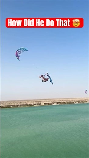 Crazy Kitesurfer Pulls Off Insane Trick 🤯😱
