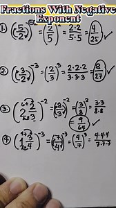 411K views · 12K reactions | BASIC MATH REVIEW: How To Simplify Fractions With Negative Exponent. #mathreview #basicmath | Mathematics Tutorial | Facebook