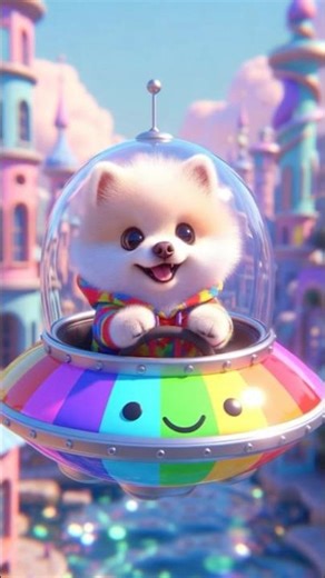 Rainbow UFO Dance Song 🌈🎵 | Cute Kids Space Music