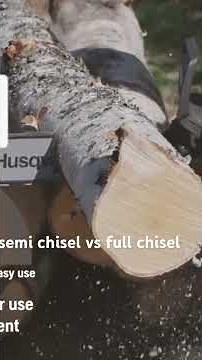 semi chisel vs full chisel #husqvarna#video#viral#youtube#youtubeshorts#viralvideo#chainsaw #ytshort