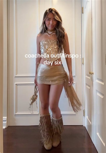 gold on gold #outfitinspo #coachella | coachella outfits