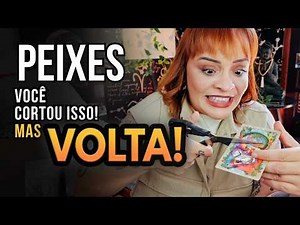 PEIXES FOI CORTADO, MAS RETORNA! E COM MUITO MAIS FORÇA