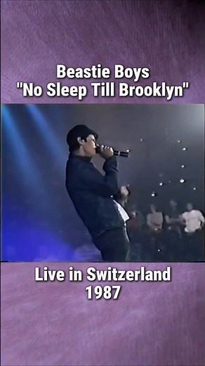 Beastie Boys - "No Sleep Till Brooklyn" live in Switzerland (1987) #beastieboysv#80srap #80shiphop