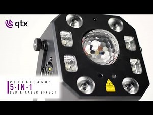 QTX | Pentaflash: 5-in-1 LED & Laser Effect