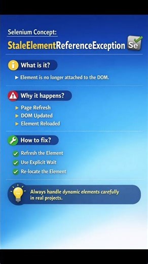 Stale Element Reference Exception
