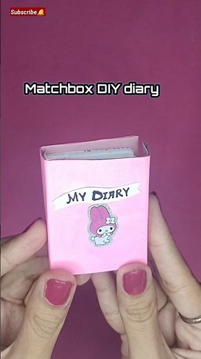 Matchbox DIY Diary 📒#diycrafts #minidiary #diydiary #diy