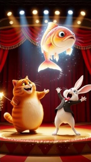 “Cat Steals Magician’s Wand & Creates CHAOS in Circus! 😂🎪✨”#catshorts #funny #funnycat #3danimation