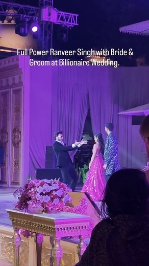 Full Power Ranveer Singh with Bride & Groom at Billionaire Wedding. credits @udaipurblog #weddingsunfolded #ranveersingh #NRIWedding #udaipur | WeddingsUnfolded