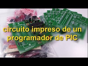 Printed circuit of a pic programmer with EasyEda