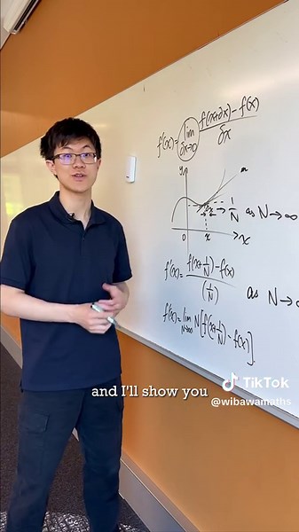 Here's a different way to see First Principles of Calculus, It's not revolutionary, but it almost feels like you could have come up with the idea yourself. Having multiple different perspectives on concepts is a good way to solidify your understanding and be more confident in your theory. Not ALL of HSC maths is about knowing how to solve exam questions. The inspiration behind methods and concepts are EQUALLY important! A TECHNICAL POINT OF DISCUSSION ♾️(If you're interested): It can be argued m