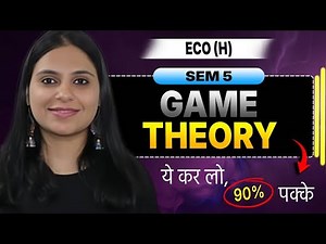 Important GAME THEORY QUESTIONS | SEM 5 Game Theory | FINAL PREPARATION | BA Economics (H) DU