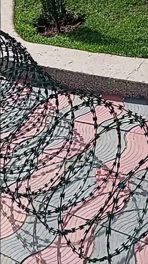 Razor wire installation