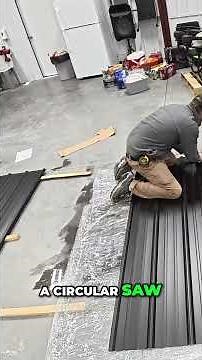 Cut a Metal Roof with Box Cutter: Shockingly Easy Method! #shorts