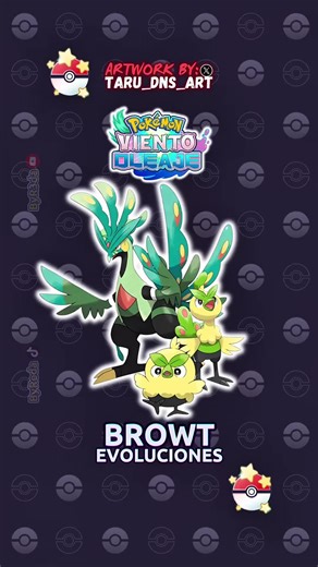 Evolución Alternativa de Browt en Pokémon Viento y Oleaje