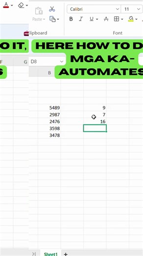 Add Numbers Automatically #excel #spreadsheetmagic #exceltips #automatedsolutions #googlesheets