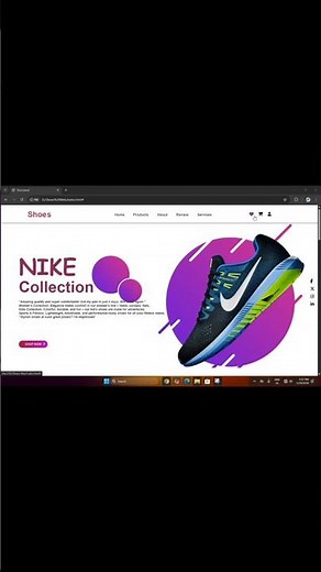 Nike Shoes E-Commerce Website 🔥 | HTML CSS Project | Frontend Design ‪@CodeWithHarry‬