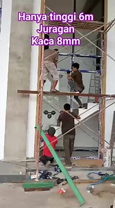 5K views · 29 reactions | Installation process of 8mm glass with 6 meter high frame #semuaorang #fypreel #goresalumunium | Irwanul jaman | Facebook